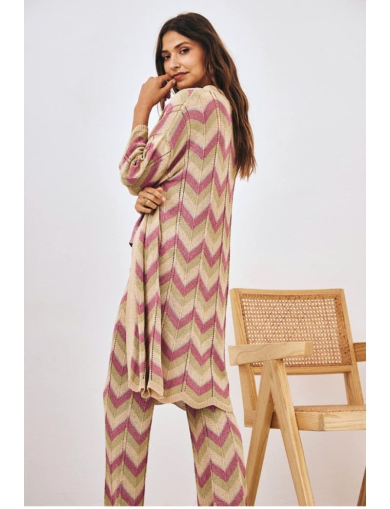 Kimono Crochet Multicolorido