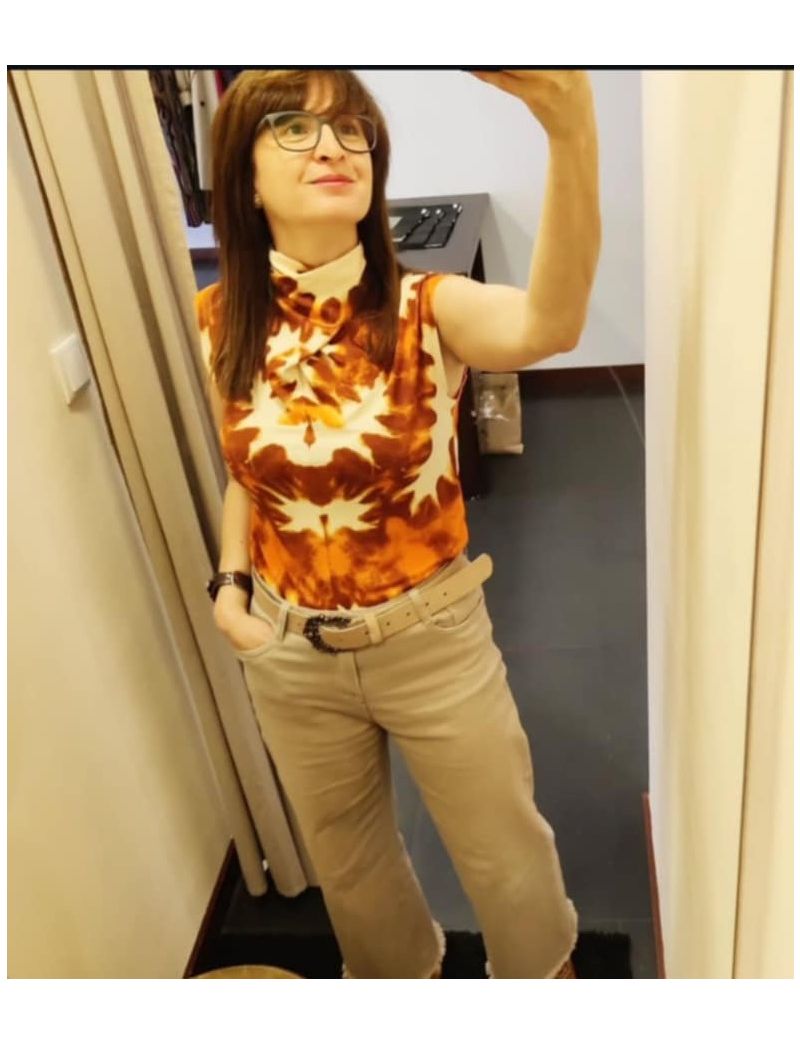 Tshirt Gola Drapeada