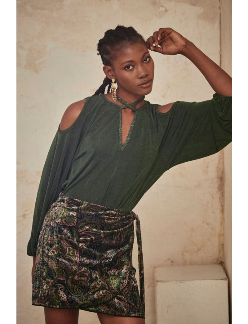 Blusa de malha cut out