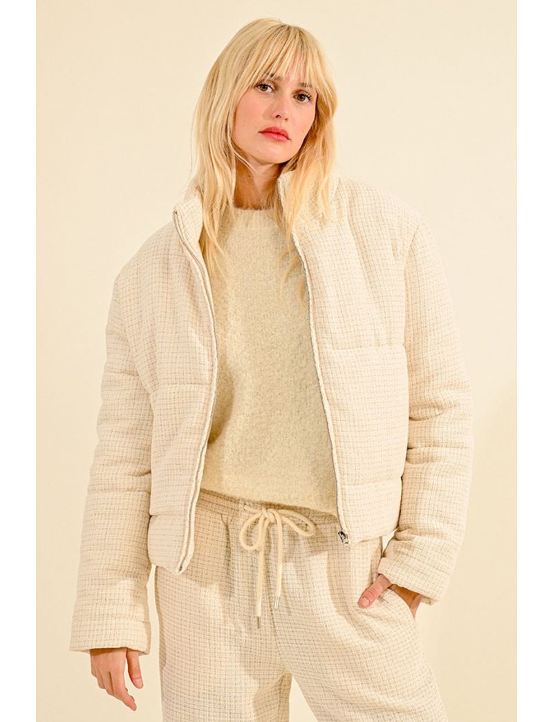 Casaco/Blusão Empastado Tweed Veludo