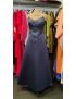 Vestido longo Corpete em bico