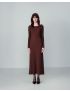 Vestido malha canelada