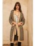 Casaco Kimono Malha Jacquard