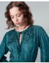 Vestido Curto Cetim Jacquard