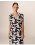 Vestido Estampado Corte Direito