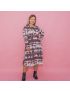 Vestido Estampado Crepe