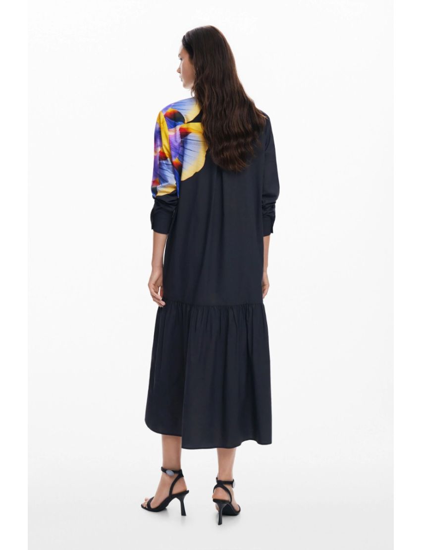 Vestido Camiseiro Folho