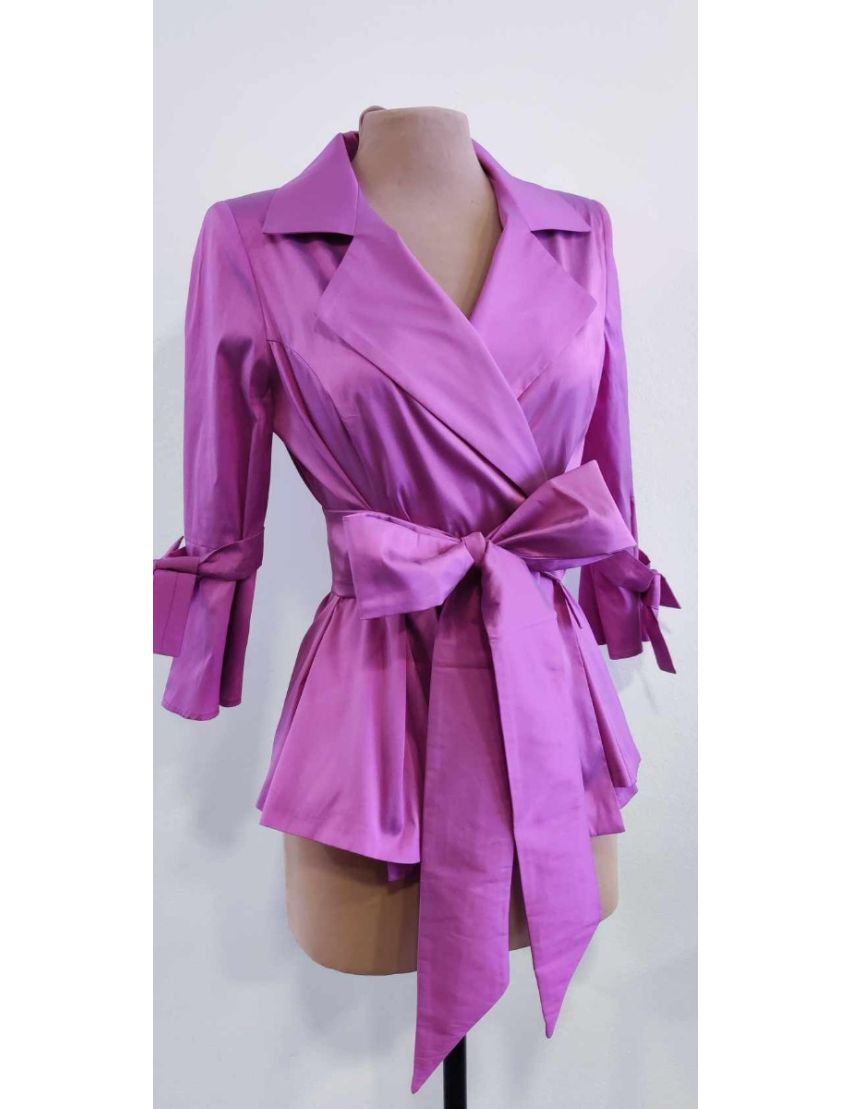 Blusa Casaco Tafetá