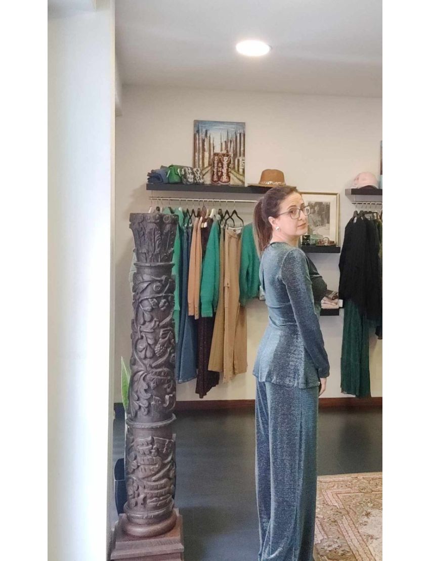 Túnica entrelaçada brilhante