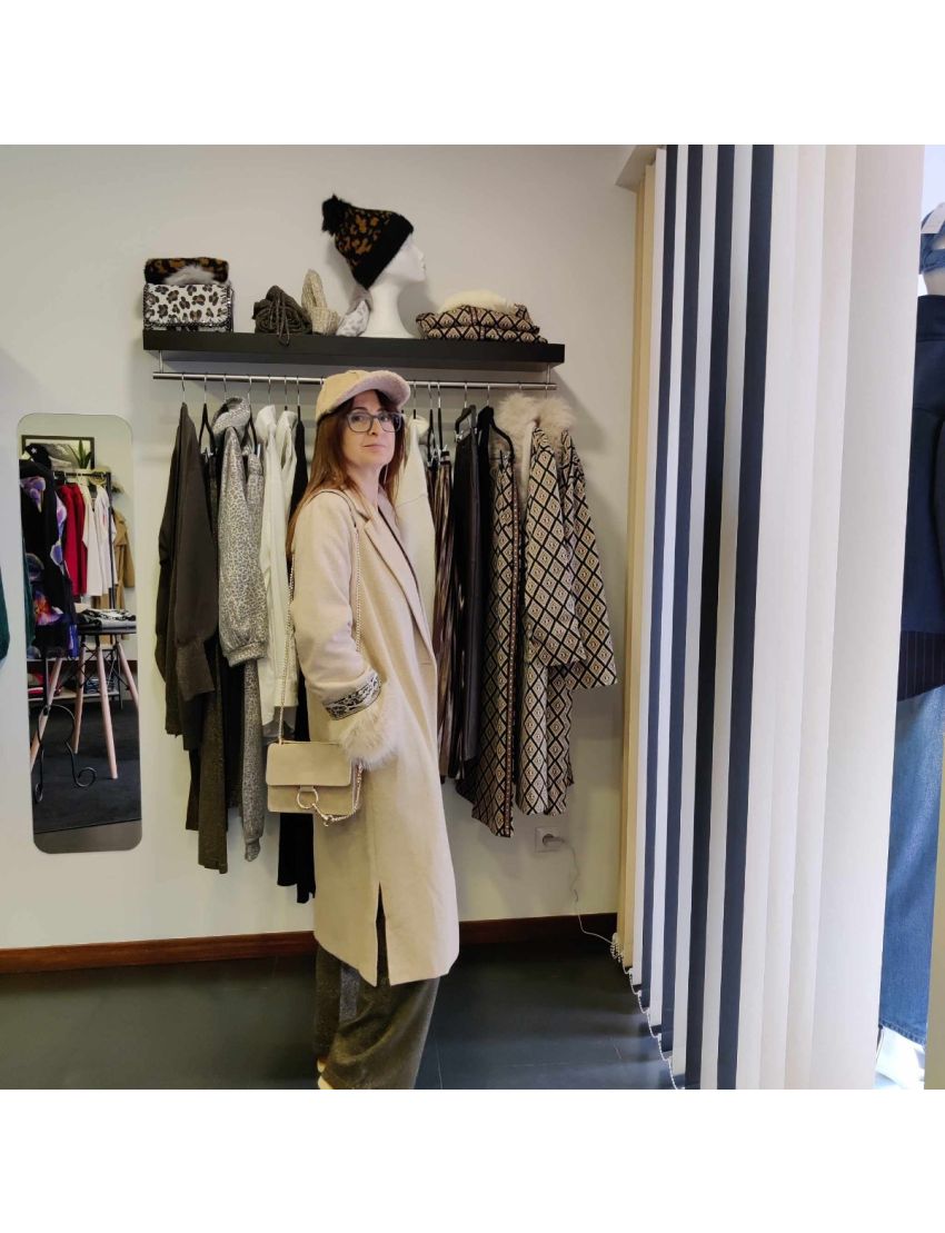 Casaco Comprido Punho Pelo