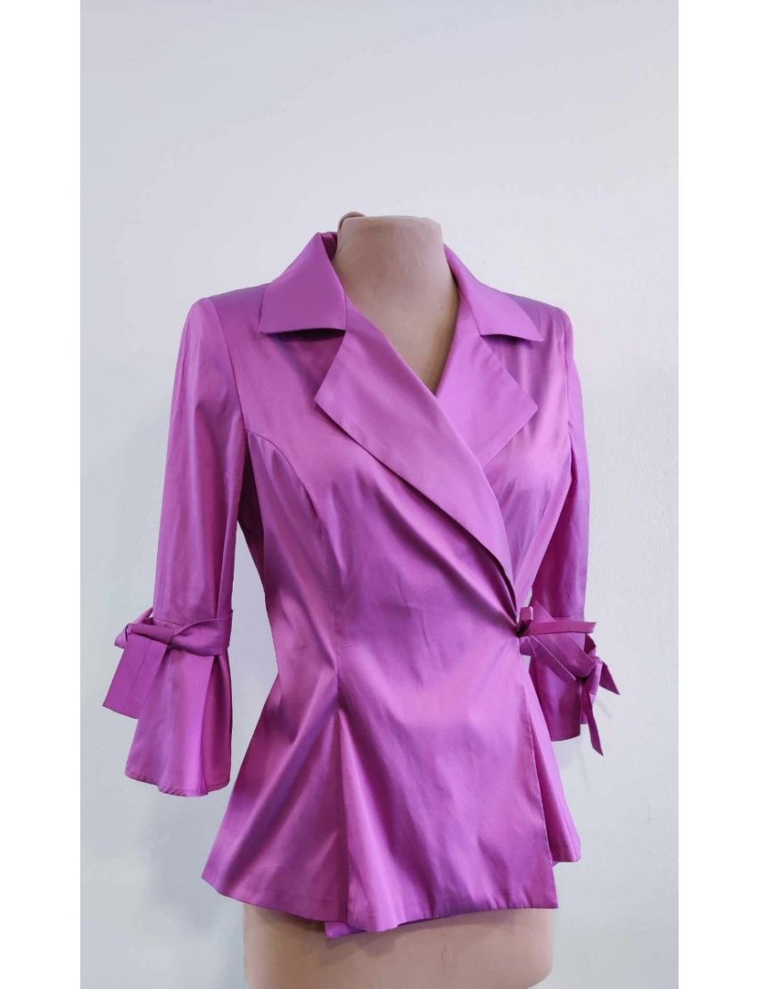 Blusa Casaco Tafetá