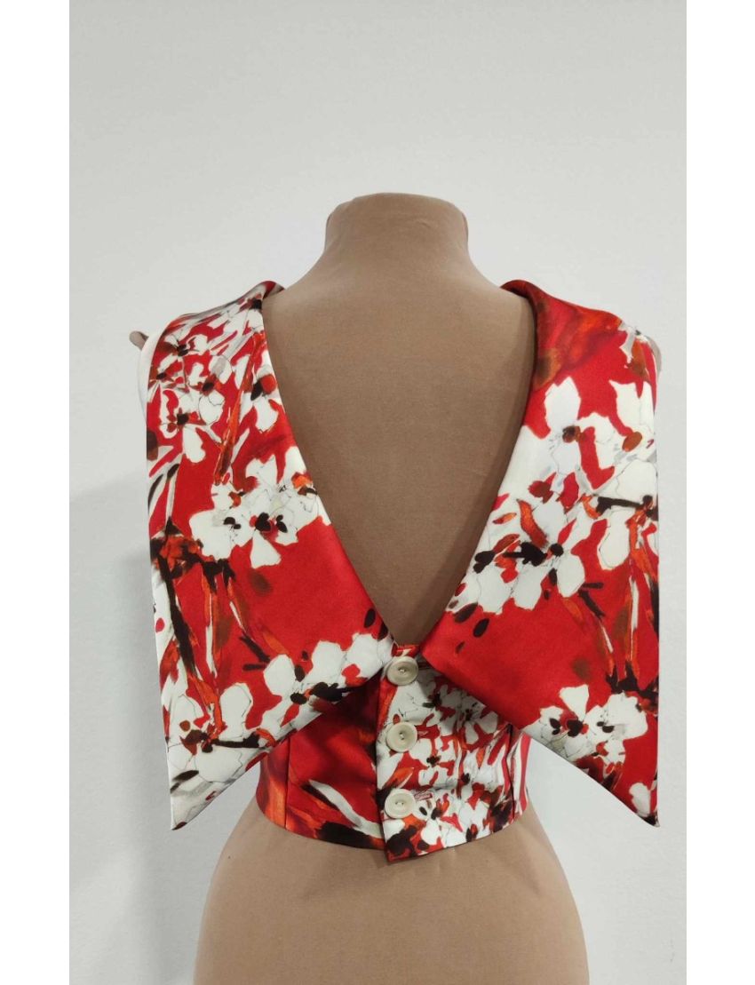 Top Mikado Estampado