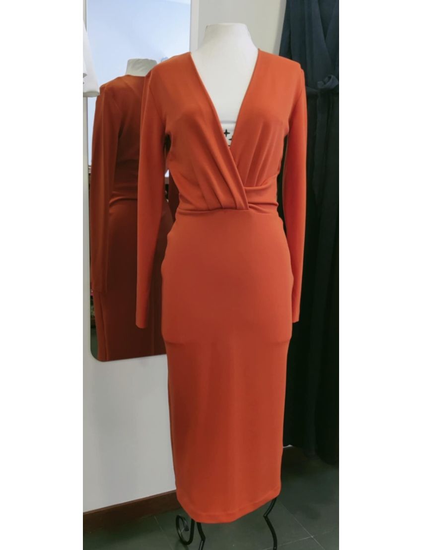 Vestido Midi Drapeado