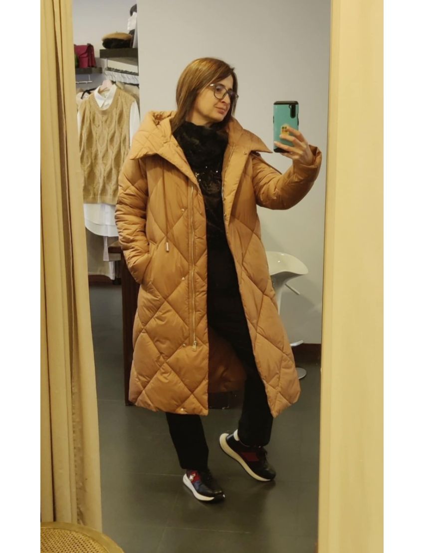 Casaco Acolchoado Longo Capuz