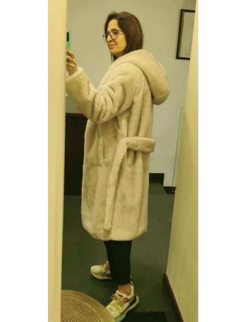 Casaco/Sobretudo Pelo Capuz