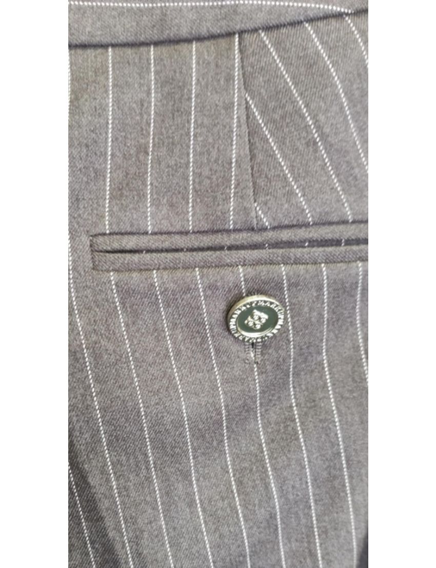 Calças Cigarrete Risca Giz