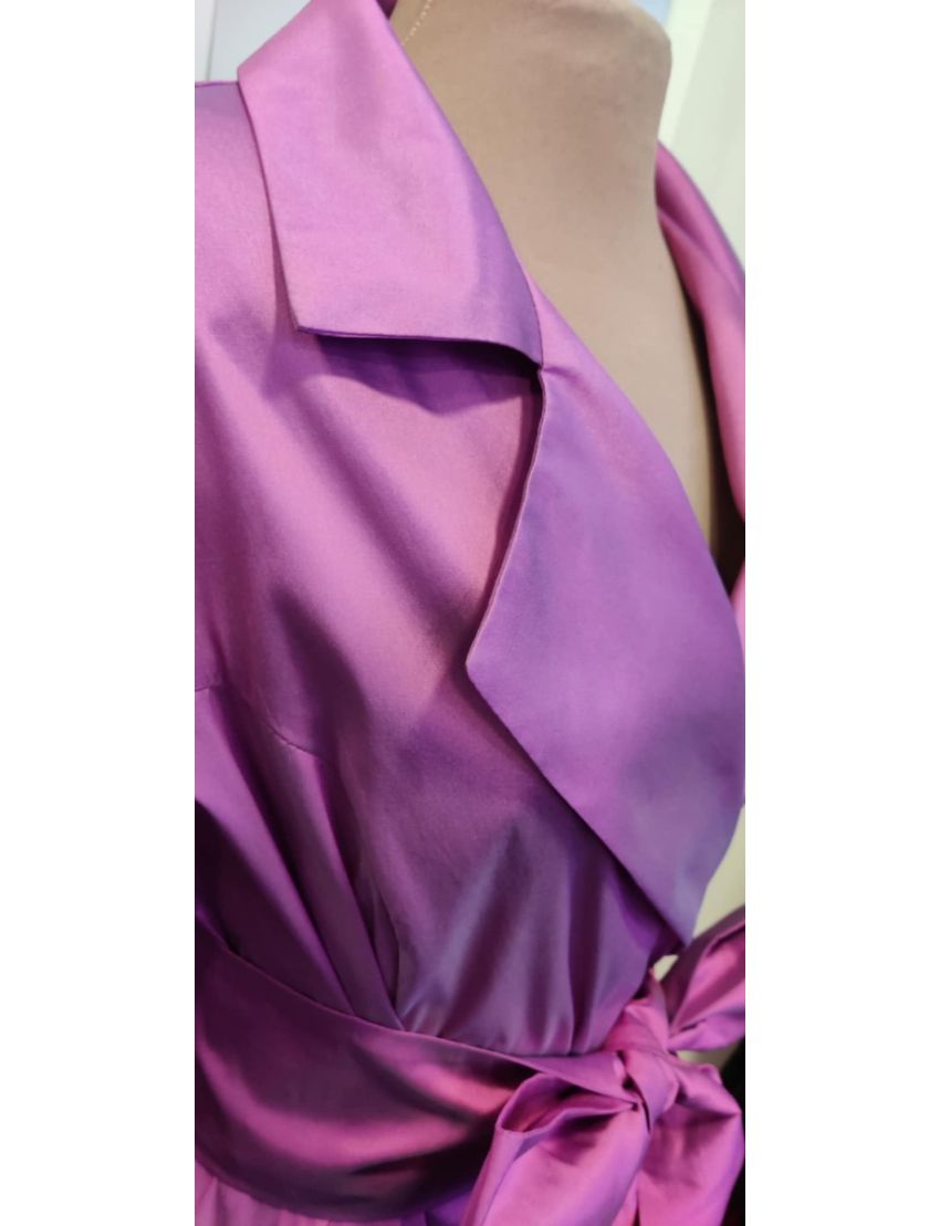 Vestido Casaco Cauda laço