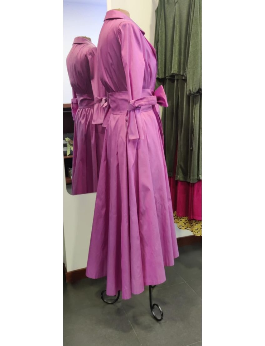 Vestido Casaco Cauda laço