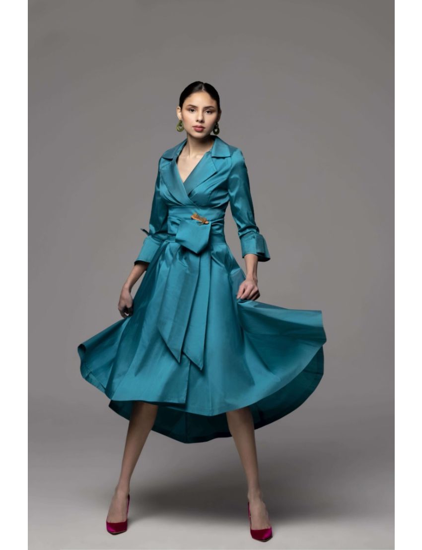 Vestido Casaco Cauda