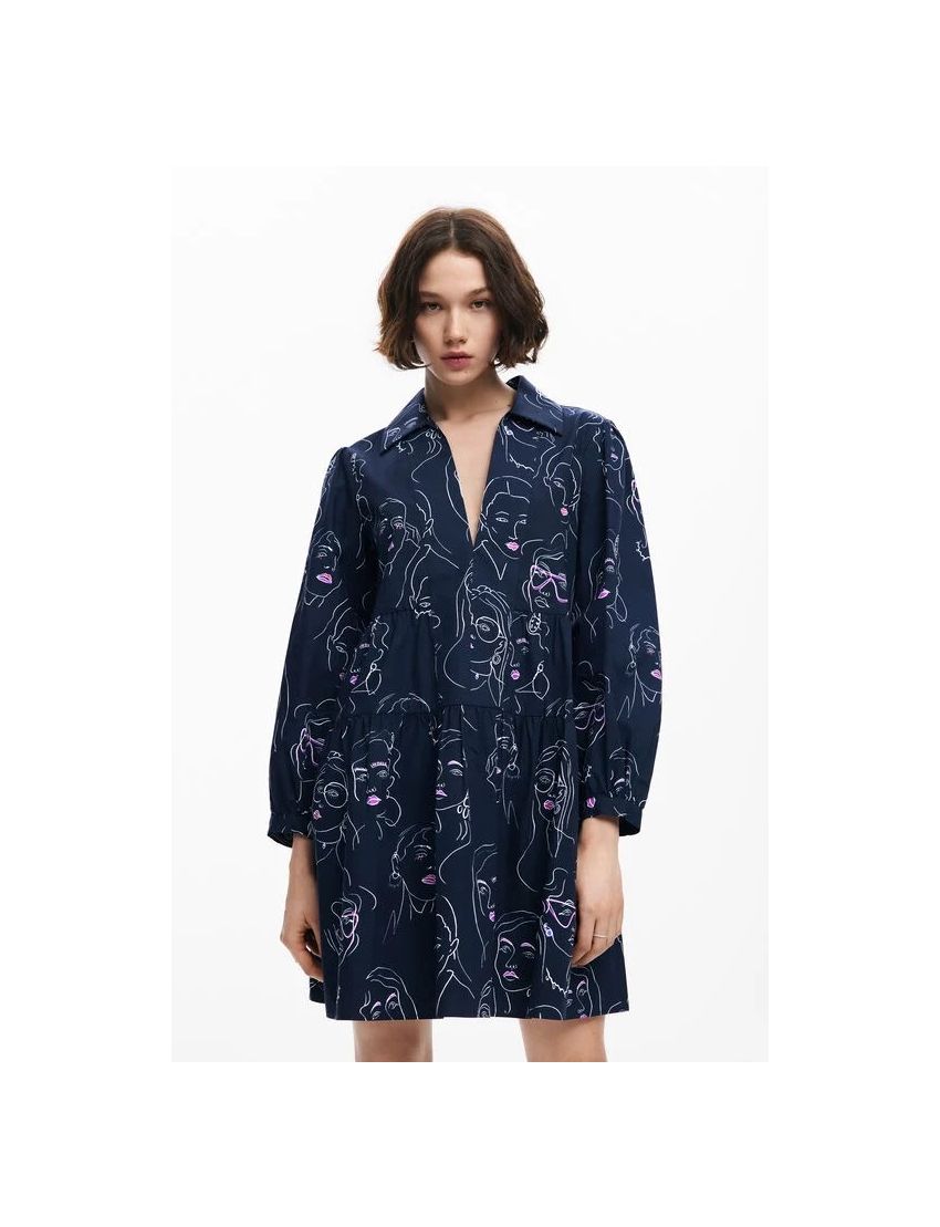 Vestido Curto Estampado