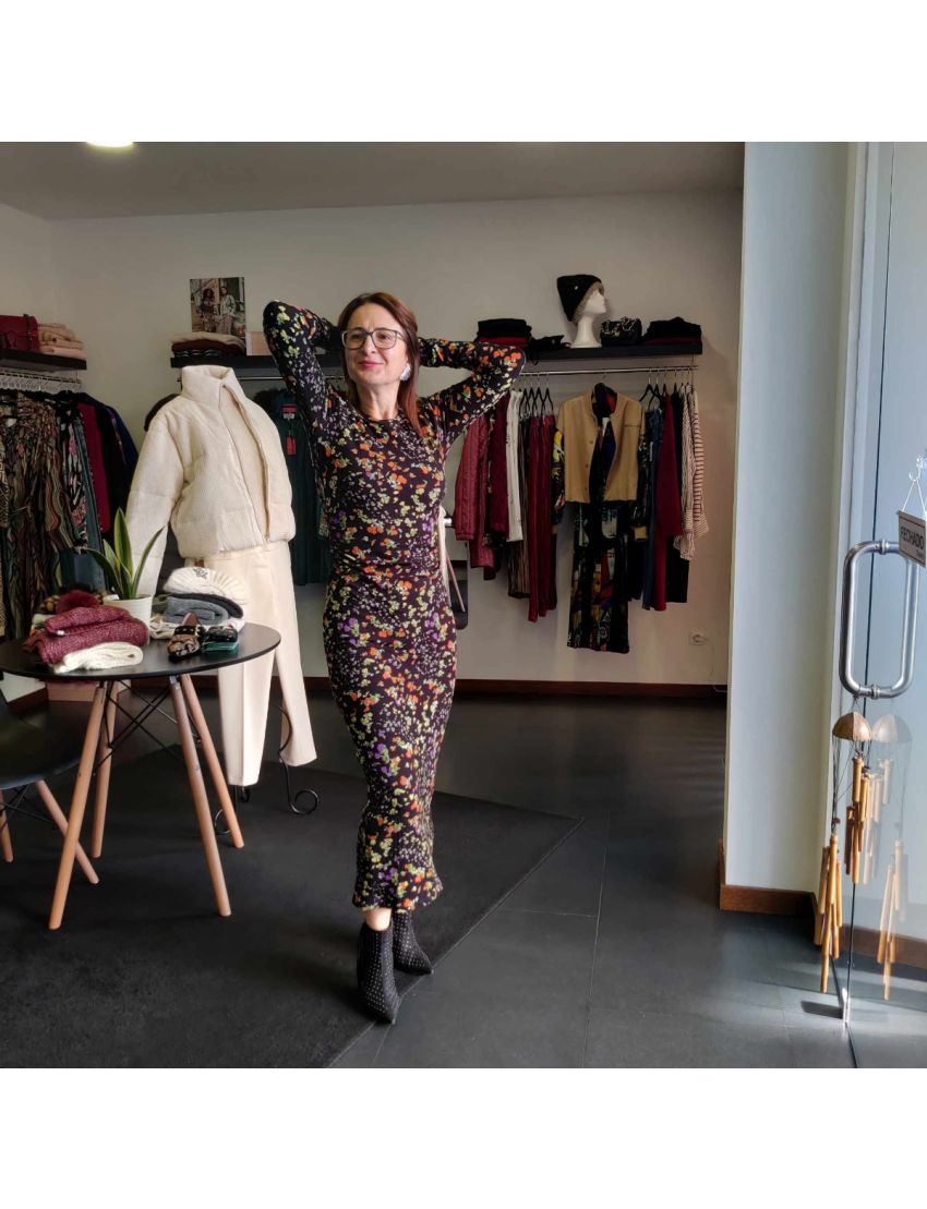 Vestido Justo Estampado