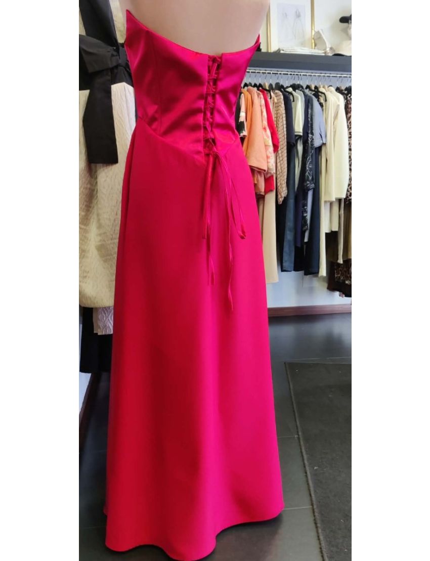 Vestido Longo Corpete Atilhos