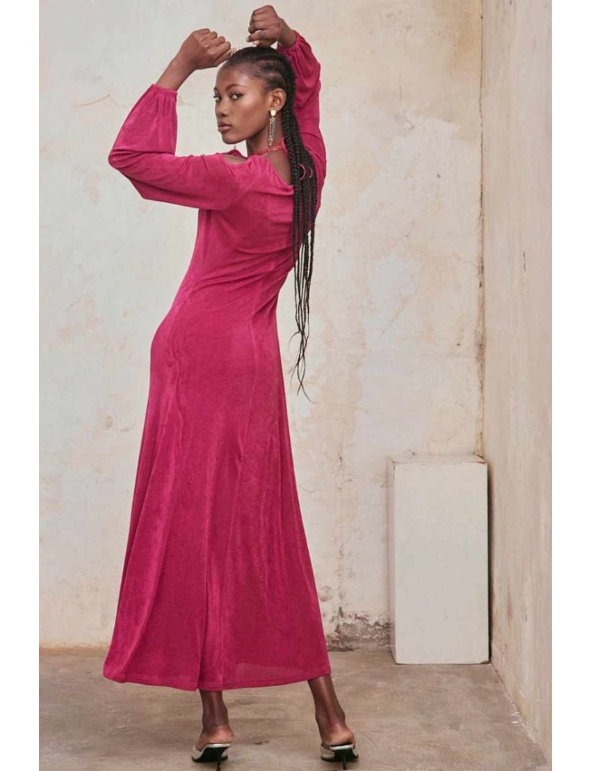 Vestido de malha comprido