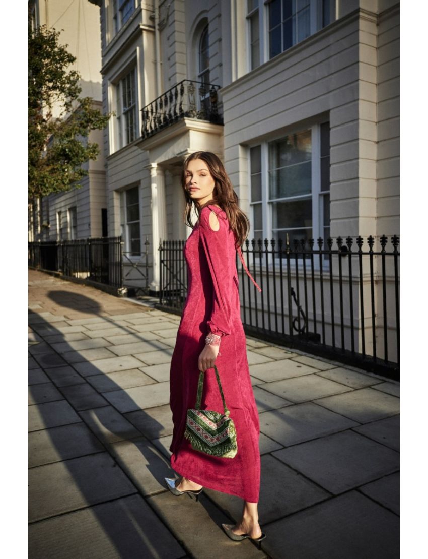 Vestido de malha comprido