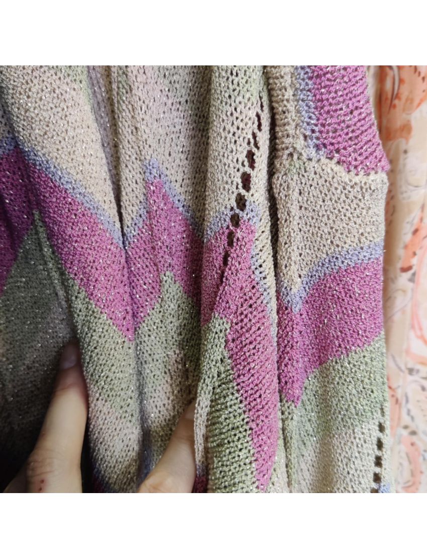 Top Crochet Multicolorido