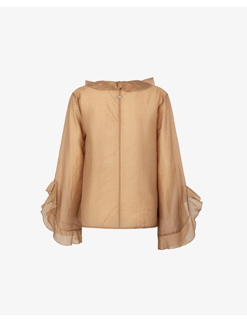 Blusa Organza Folhos