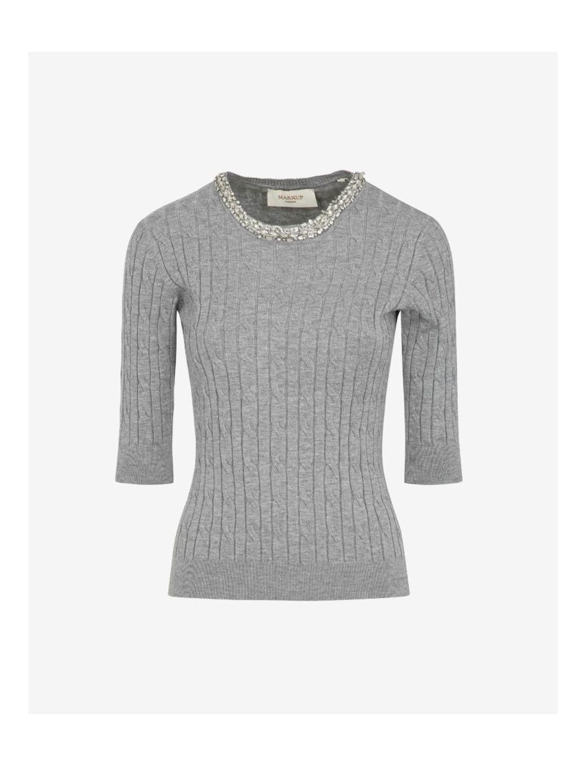 Camisola Cotovelo Brilhantes 