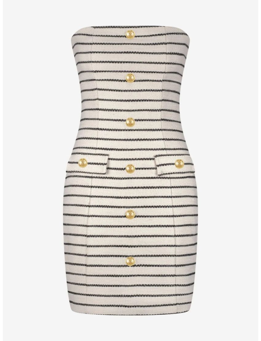 Vestido Curto Riscas