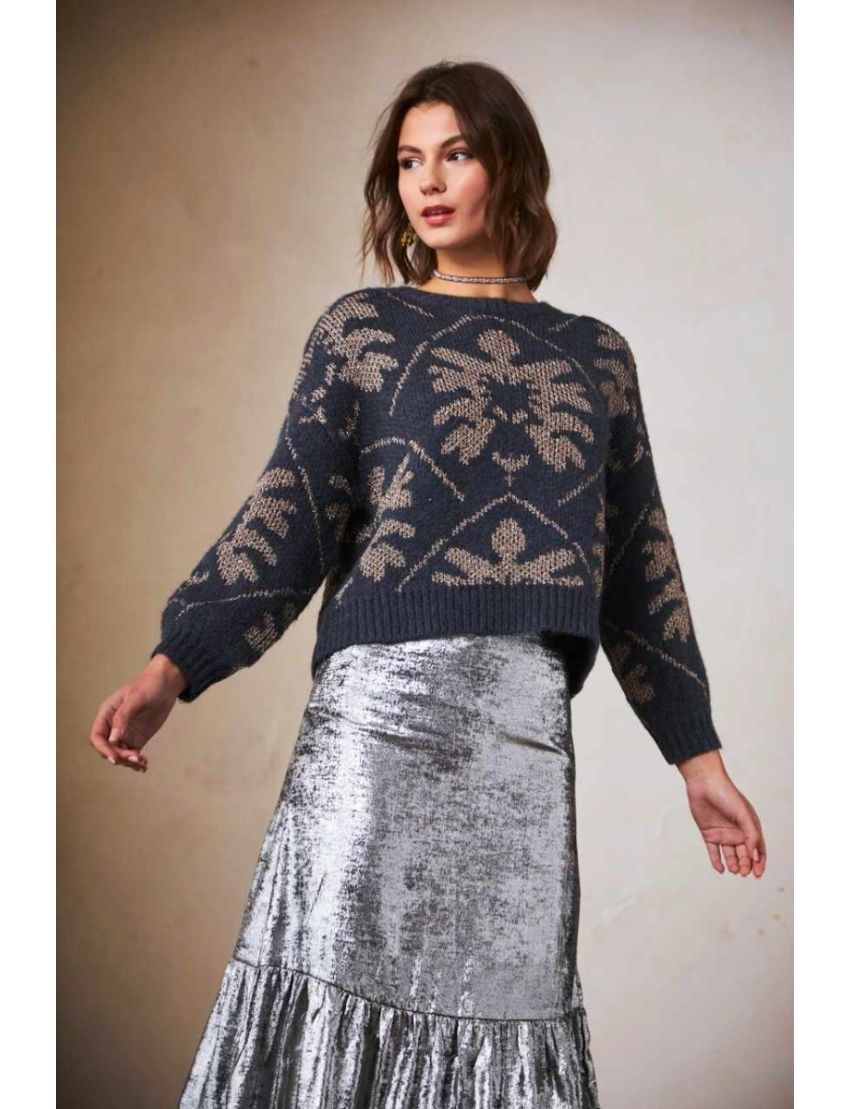 Camisolão Jaquard Lurex