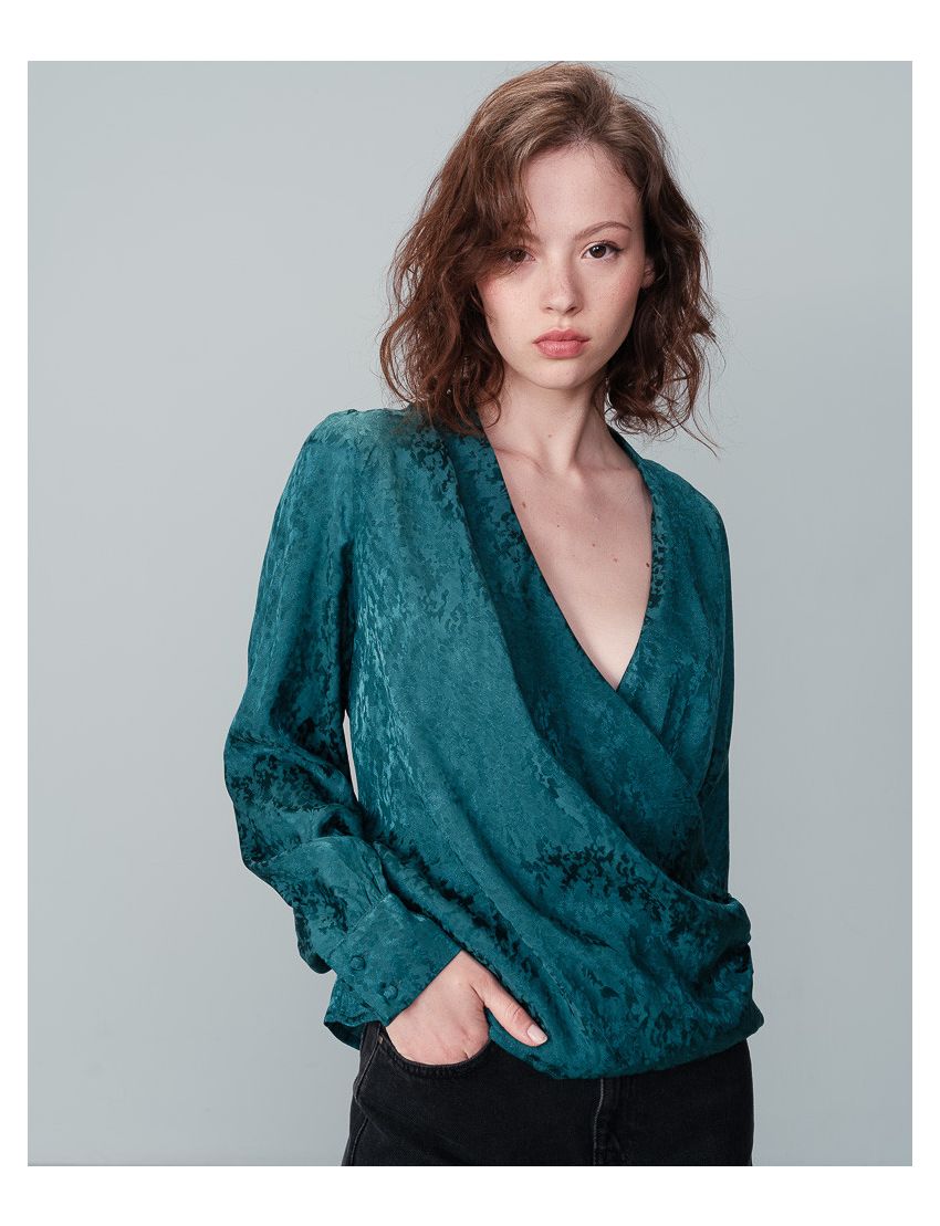 Blusa Trespasse Jacquard 