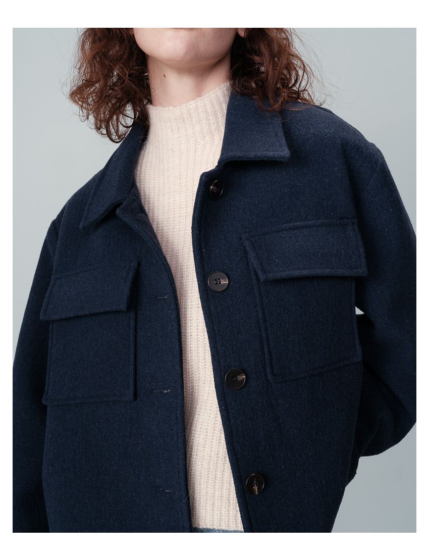 Casaco Fazenda Curto Oversize