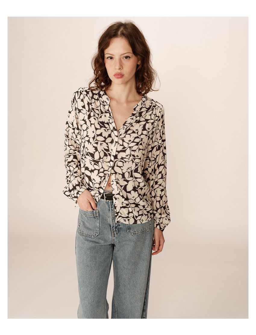 Blusa Textura Estampada