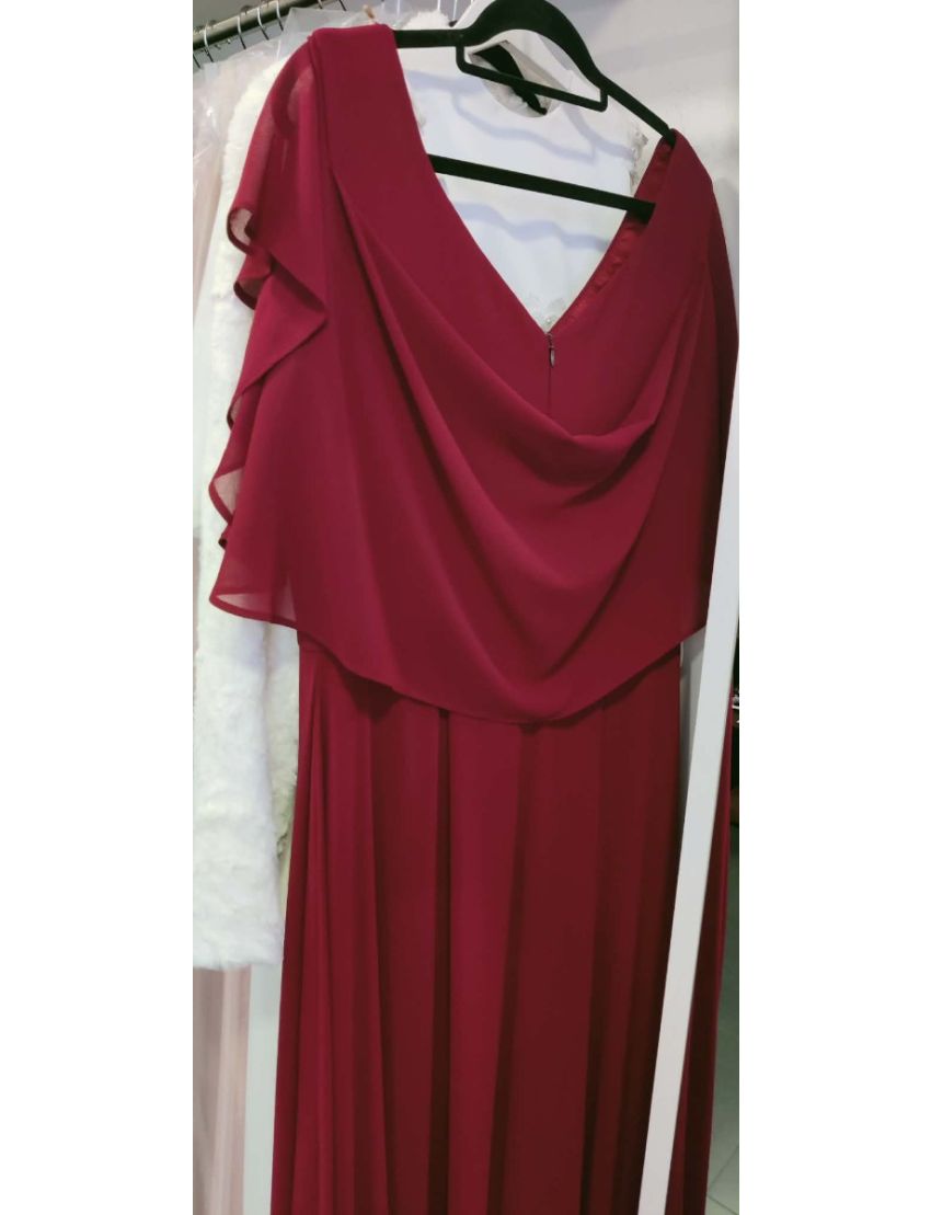 Vestido Longo Fluido Capa