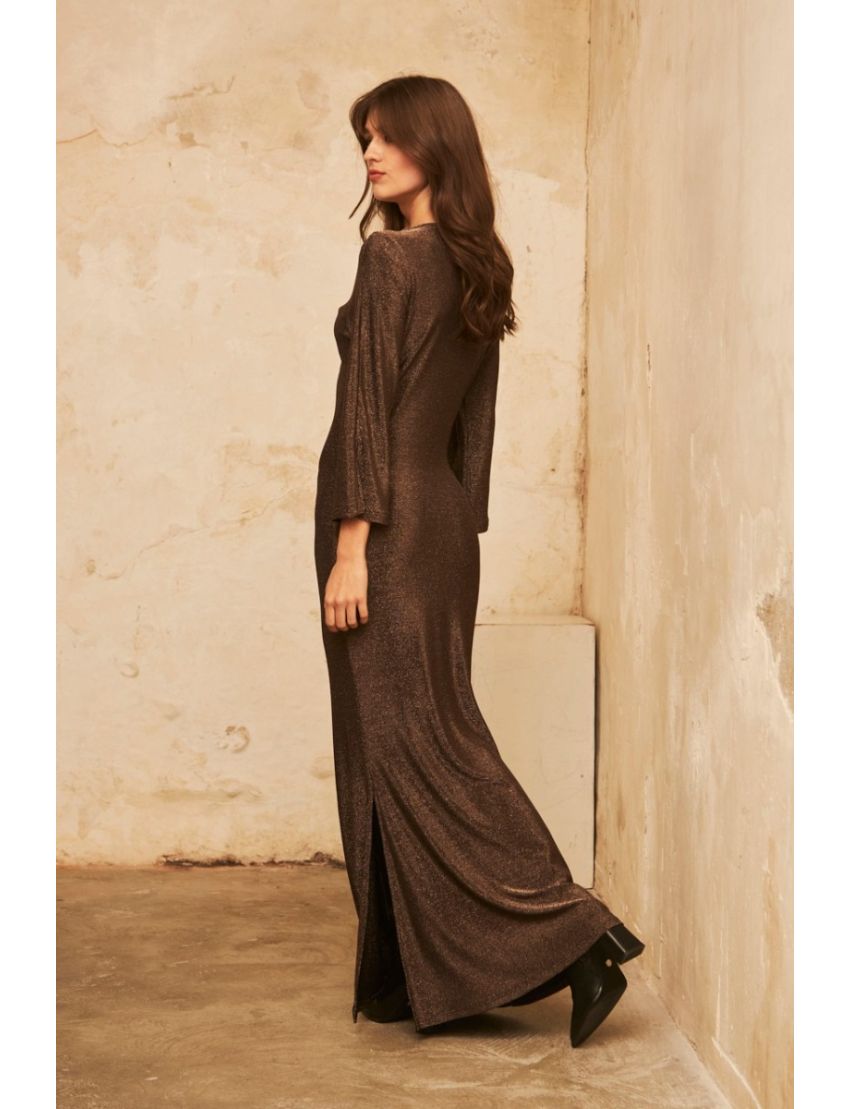 Vestido Comprido Lurex