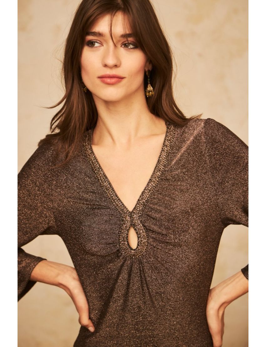 Vestido Comprido Lurex