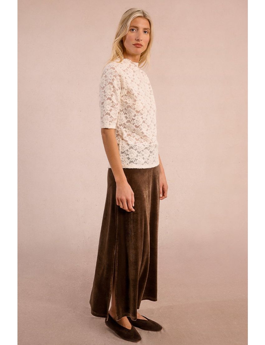 Blusa/Camisola Renda Veludo