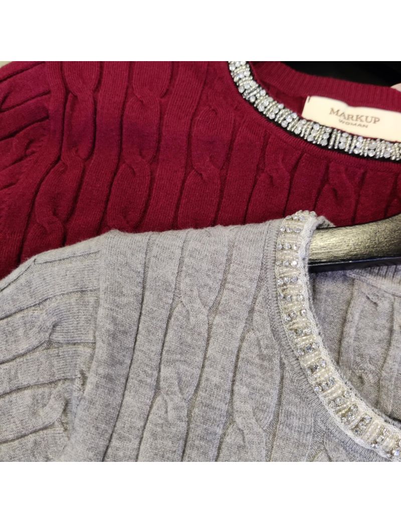 Camisola Cotovelo Brilhantes 