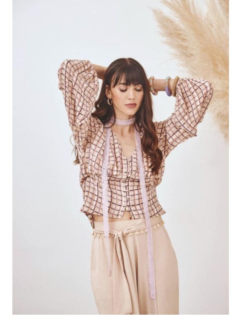 Blusa Botão Forrado