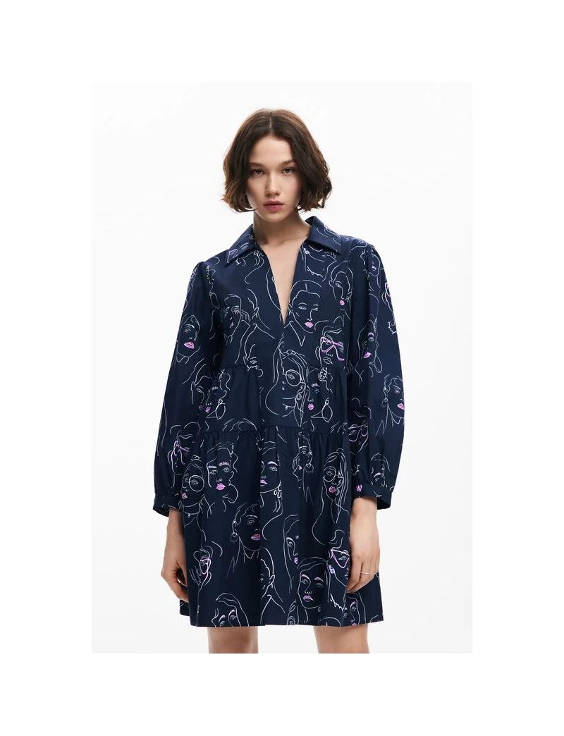Vestido Curto Estampado