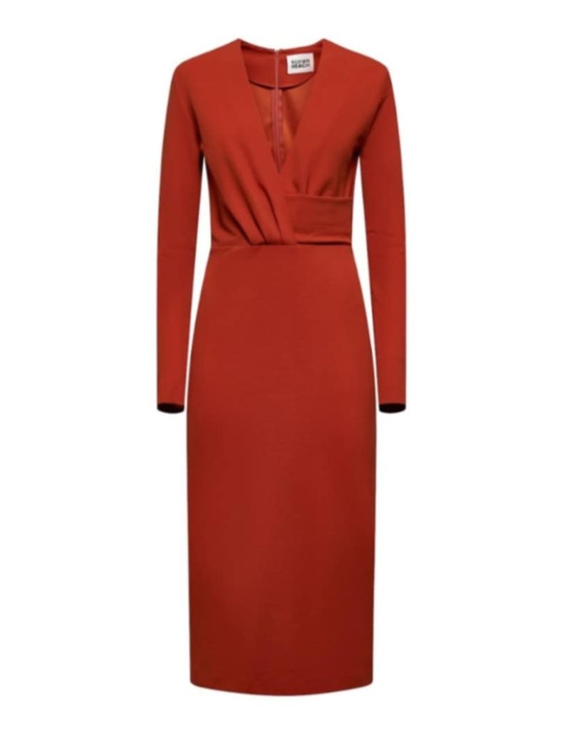 Vestido Midi Drapeado