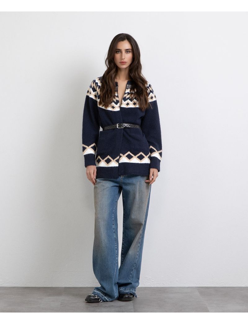 Cardigan Desenho Geométrico