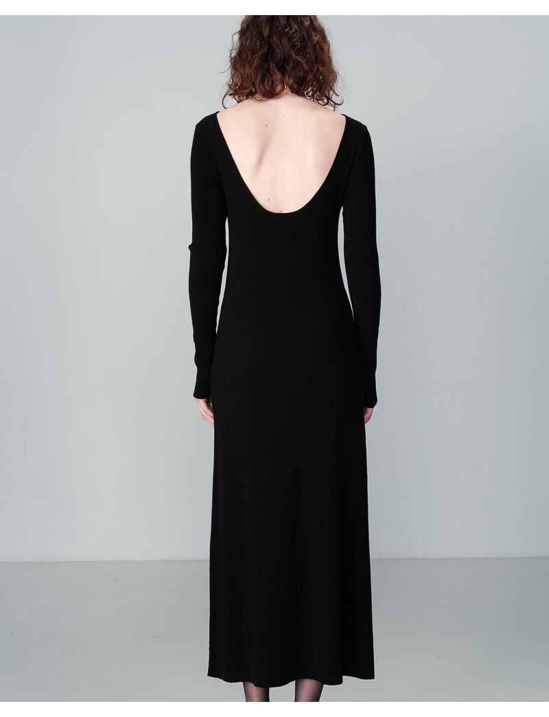 Vestido malha canelada