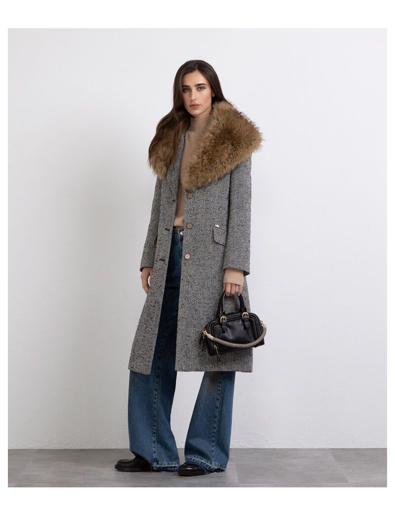 Casaco/Sobretudo Tweed Espinha