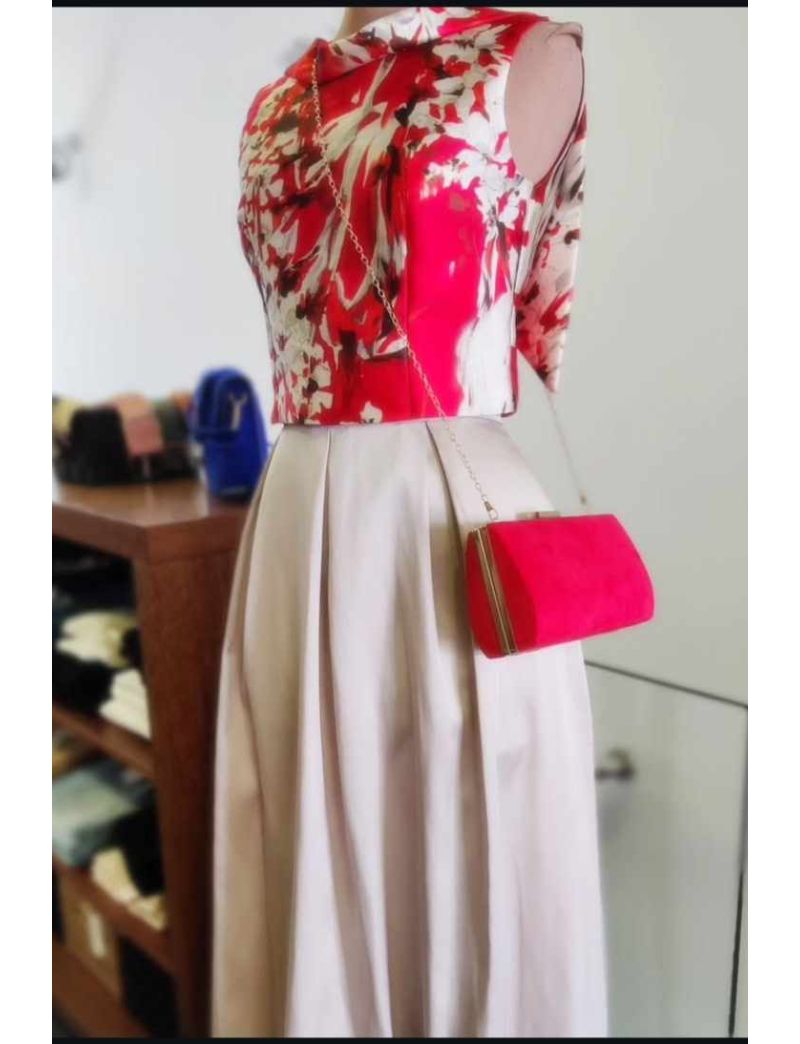 Top Mikado Estampado